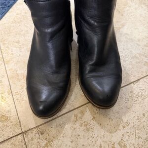 Lucky Brand Black Leather Ankle Booties